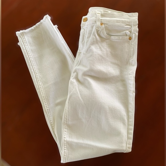 Women’s For All Mankind Jeans white size 27 - Picture 2 of 8